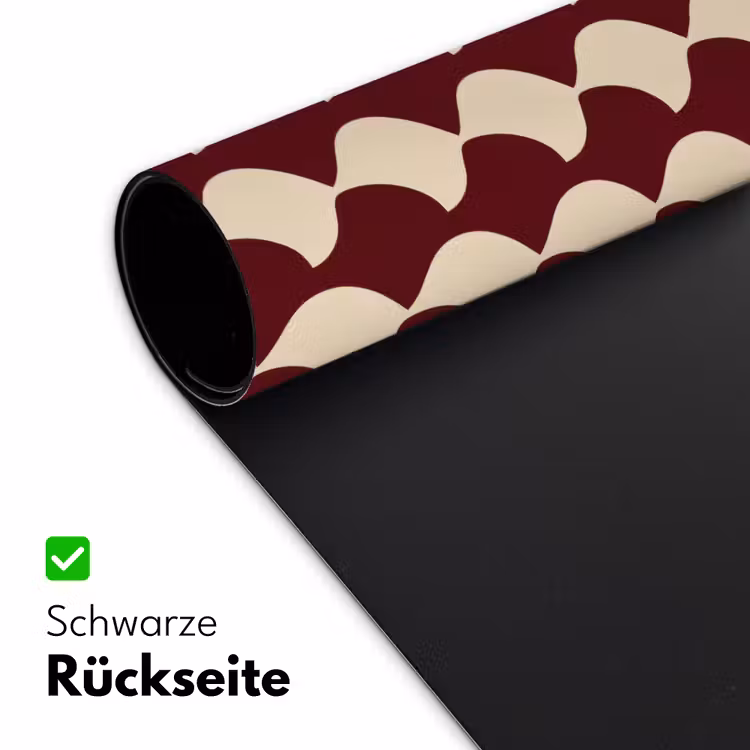 Rood - Tegelpatroon - Crème Muismat XXL klein 681 -ysfeer2_duits