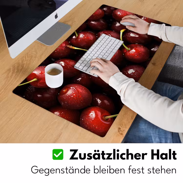 Rood - Fruit - Kersen Muismat XXL klein -ysfeer3_duits