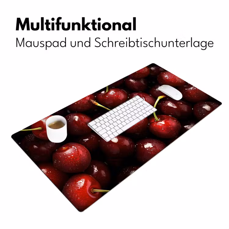 Rood - Fruit - Kersen Muismat XXL klein -ysfeer4_duits