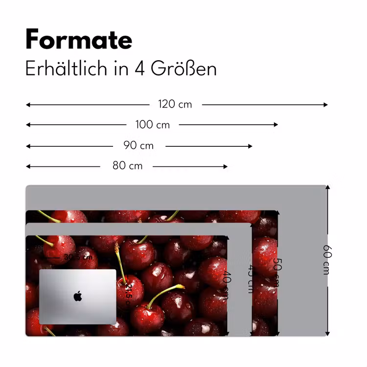 Rood - Fruit - Kersen Muismat XXL klein -ysfeer5_duits