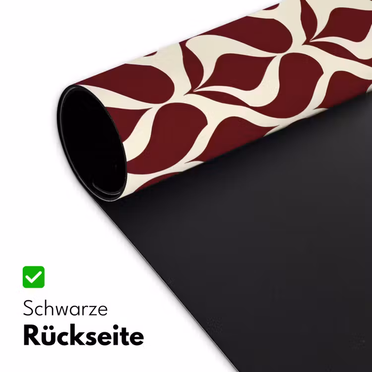 Rood - Druppelpatroon - Grafisch Muismat XXL klein 681 -ysfeer2_duits