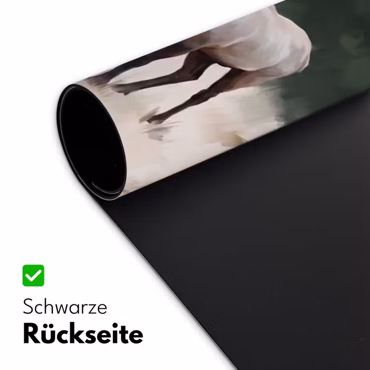 Edelhert - Gewei - Schildering - Rustiek Muismat XXL klein -ysfeer2_duits