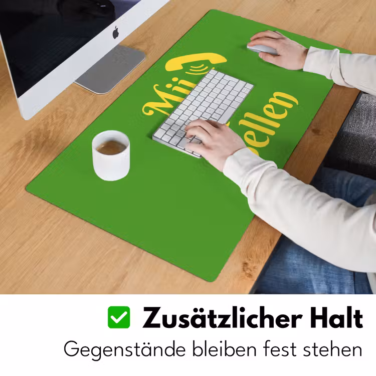 Mij niet bellen - Telefoon - Groen Muismat XXL klein -ysfeer3_duits