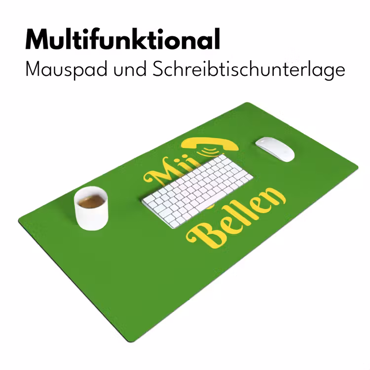 Mij niet bellen - Telefoon - Groen Muismat XXL klein -ysfeer4_duits