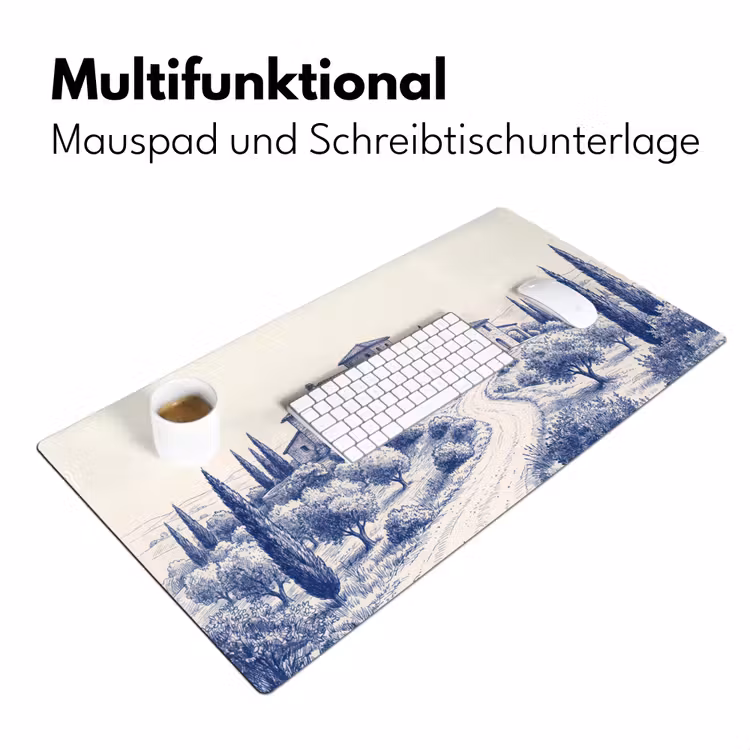 Rustiek - Landgoed - Blauw Muismat XXL klein -ysfeer4_duits