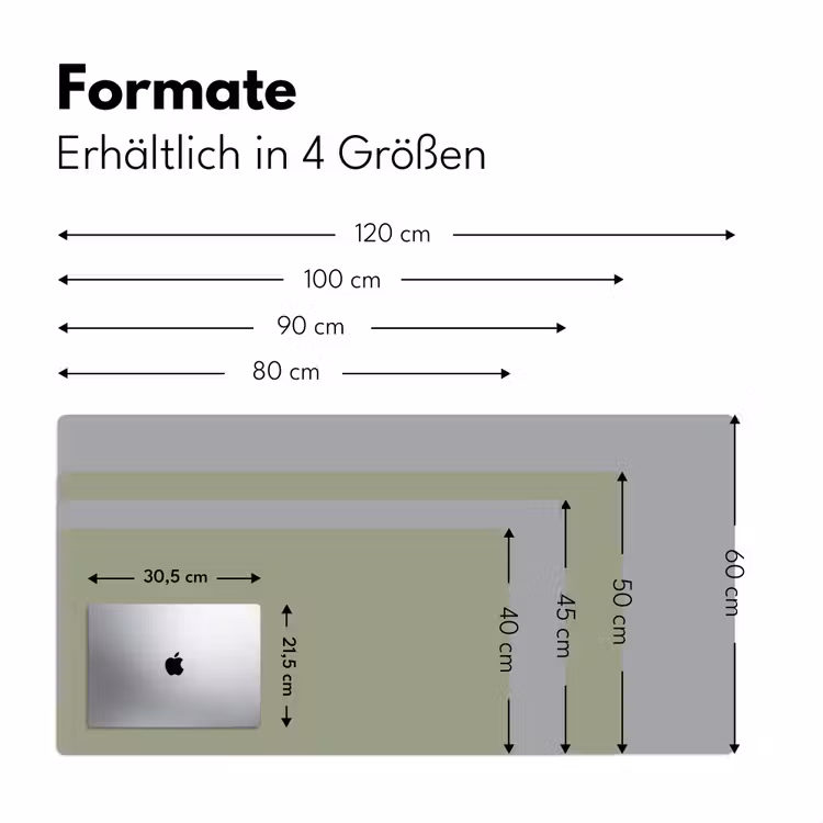 Sage - Mist - Groen Muismat XXL klein 681 -ysfeer5_duits
