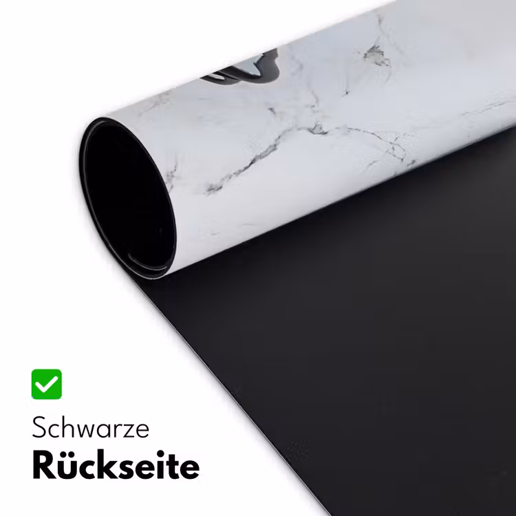Schaakstuk - Loper - Zwart - Marmer Muismat XXL klein -ysfeer2_duits