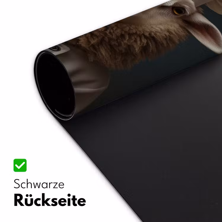 Schaap - Wol - Kok Muismat XXL klein -ysfeer2_duits