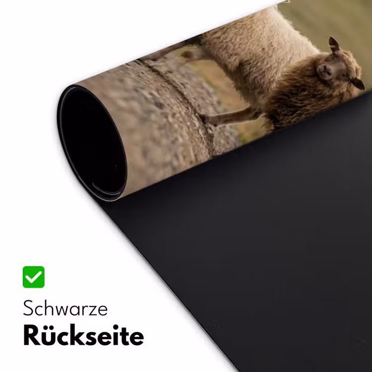 Schapen - Bruin - Wit - Grindpad Muismat XXL klein -ysfeer2_duits
