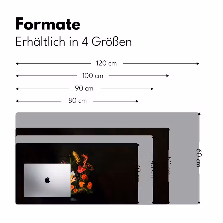 Schaal - Boeket - Bloemen Muismat XXL klein -ysfeer5_duits