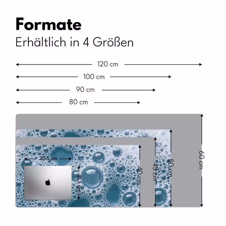 Schuim - Water - Textuur Muismat XXL klein -ysfeer5_duits