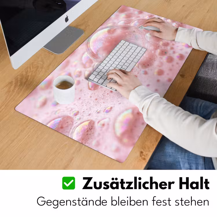 Schuim - Structuur - Roze Muismat XXL klein -ysfeer3_duits