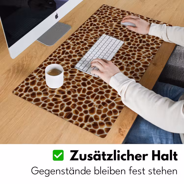 Schildpad - Patroon - Bruin Muismat XXL klein 681 -ysfeer3_duits