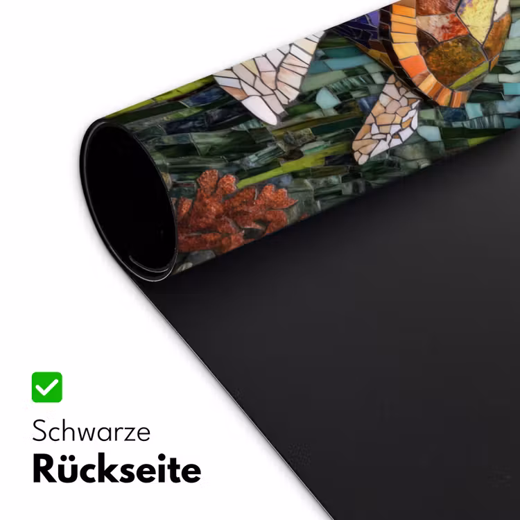 Schildpad - Zeewier - Mozaïek Muismat XXL klein -ysfeer2_duits