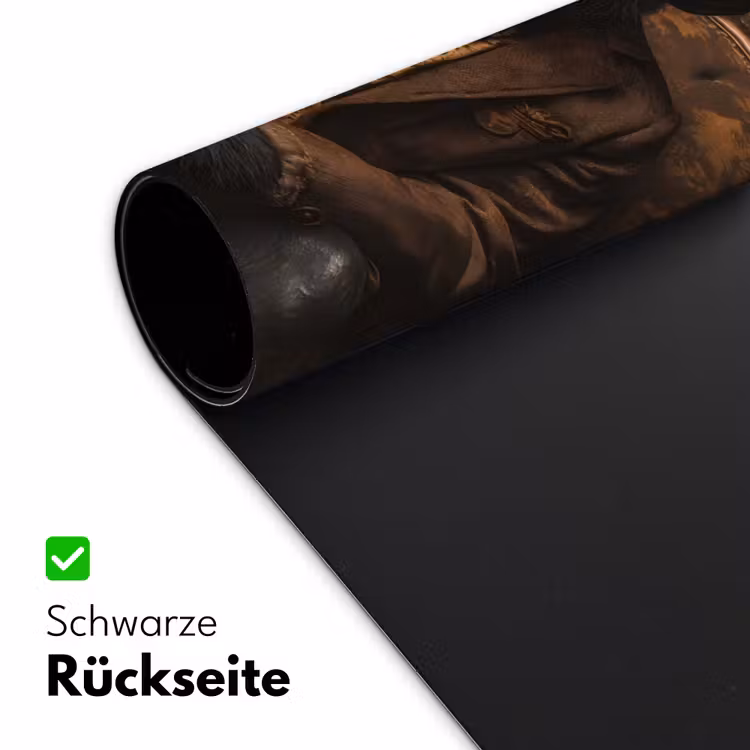 Chimpansee - Stoel - Pak - Bruin Muismat XXL klein -ysfeer2_duits