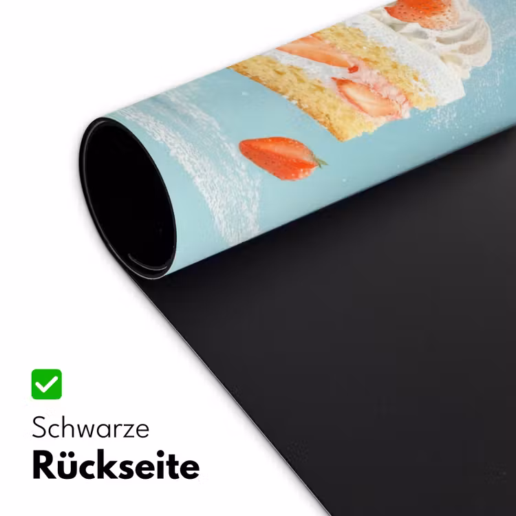 Slagroom - Taart - Blauw - Eten Muismat XXL klein -ysfeer2_duits