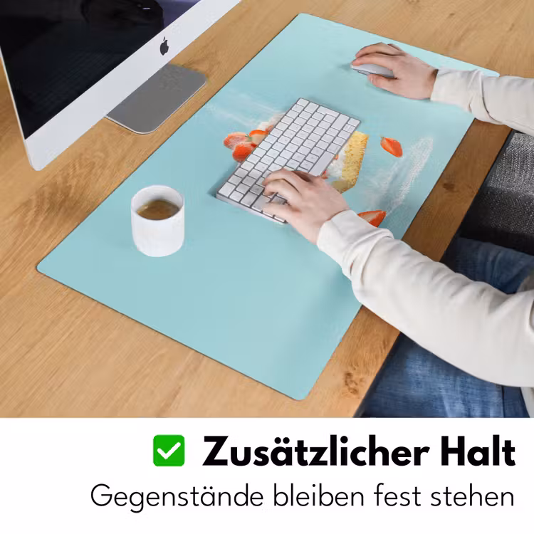 Slagroom - Taart - Blauw - Eten Muismat XXL klein -ysfeer3_duits