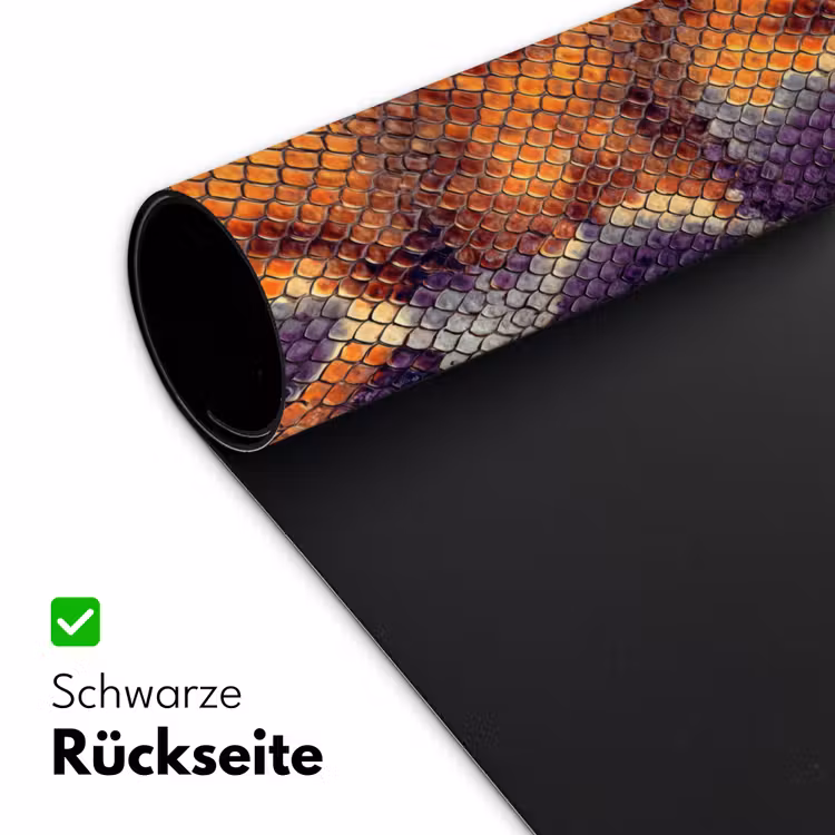 Slang - Schubben - Kleurrijk Muismat XXL klein 681 -ysfeer2_duits