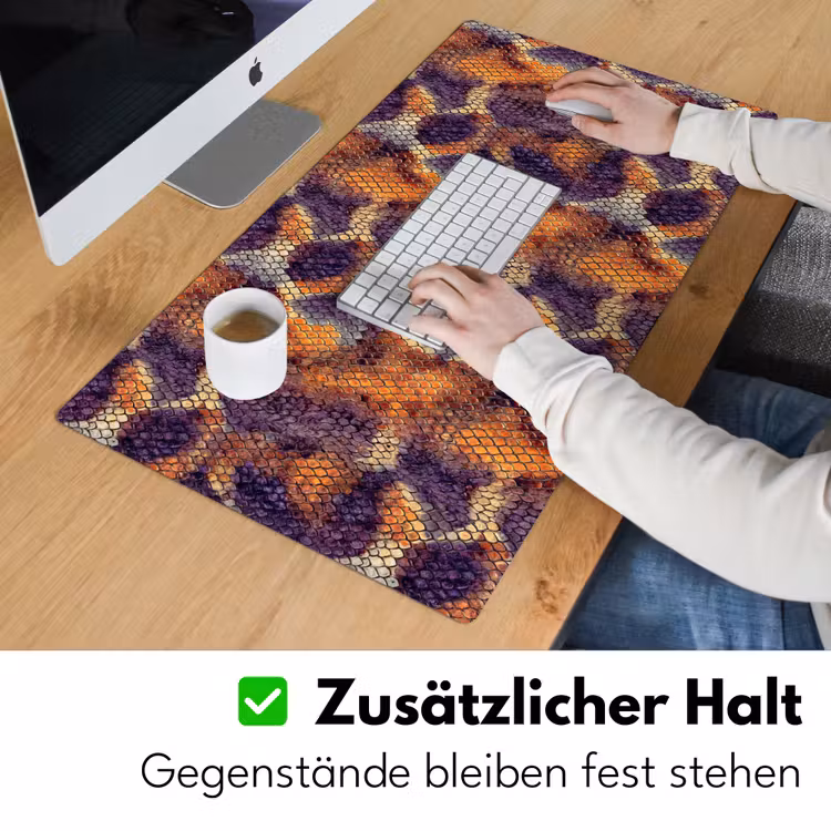 Slang - Schubben - Kleurrijk Muismat XXL klein 681 -ysfeer3_duits