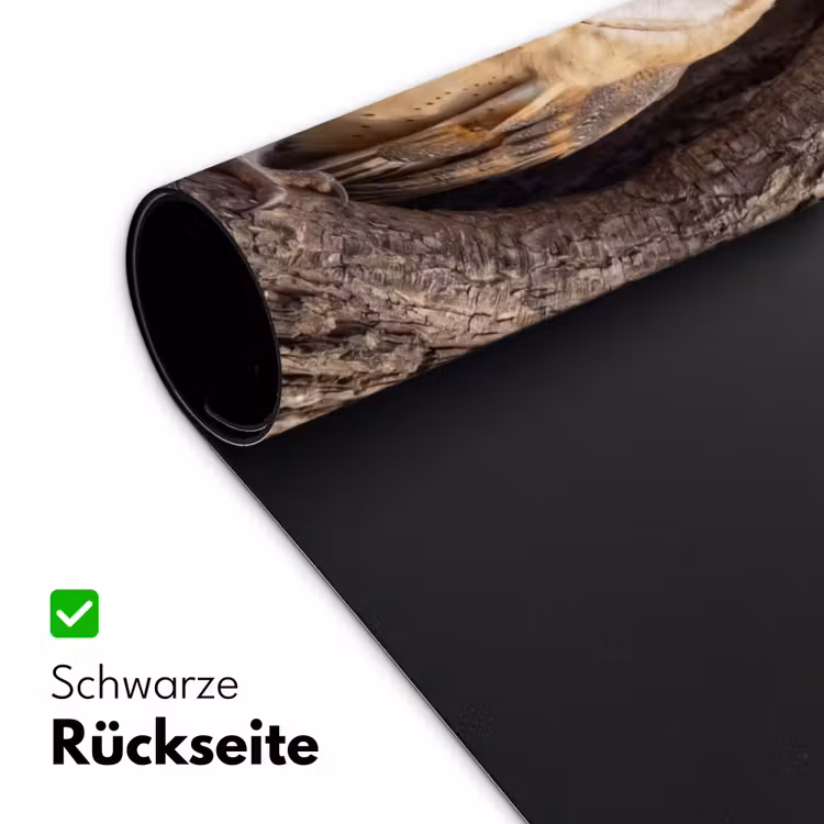 Kerkuil - Boom - Natuur - Bruin Muismat XXL klein -ysfeer2_duits
