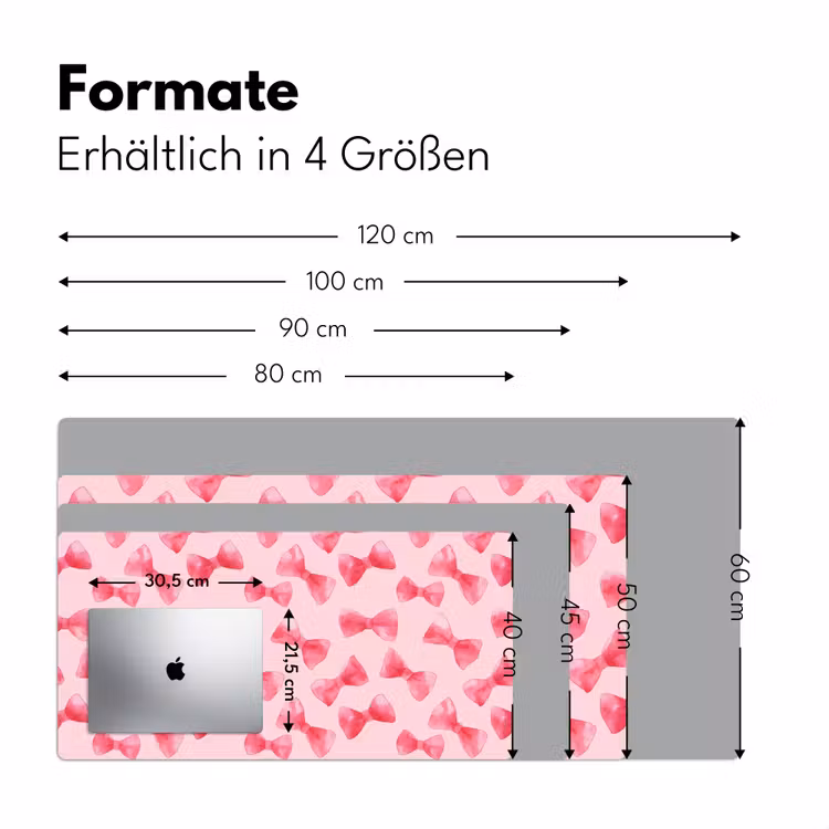 Strikken - Aquarel - Roze Muismat XXL klein 681 -ysfeer5_duits