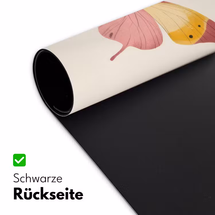 Vlinder - Illustratie - Roze Muismat XXL klein -ysfeer2_duits