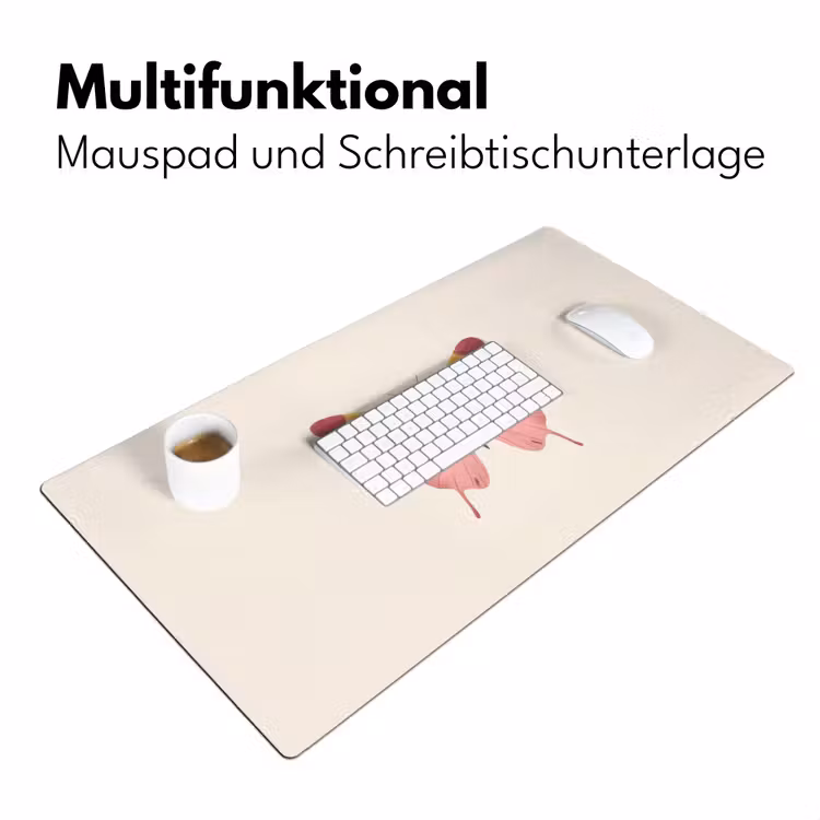 Vlinder - Illustratie - Roze Muismat XXL klein -ysfeer4_duits
