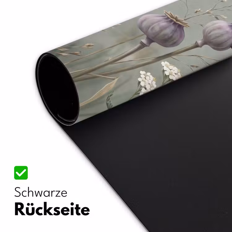 Vlinders - Wildbloemen - Illustratie - Kleurrijk Muismat XXL klein -ysfeer2_duits
