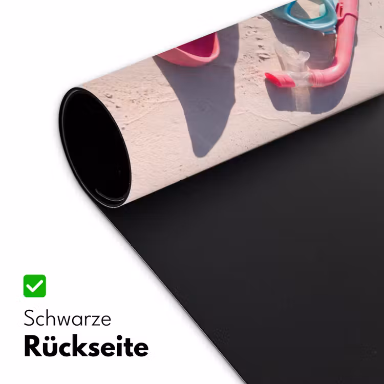Schreibtischunterlage - Schnorchelset – Strand – Sommer – Rosa - Snorkelset - Strand - Zomer - Roze Muismat XXL klein