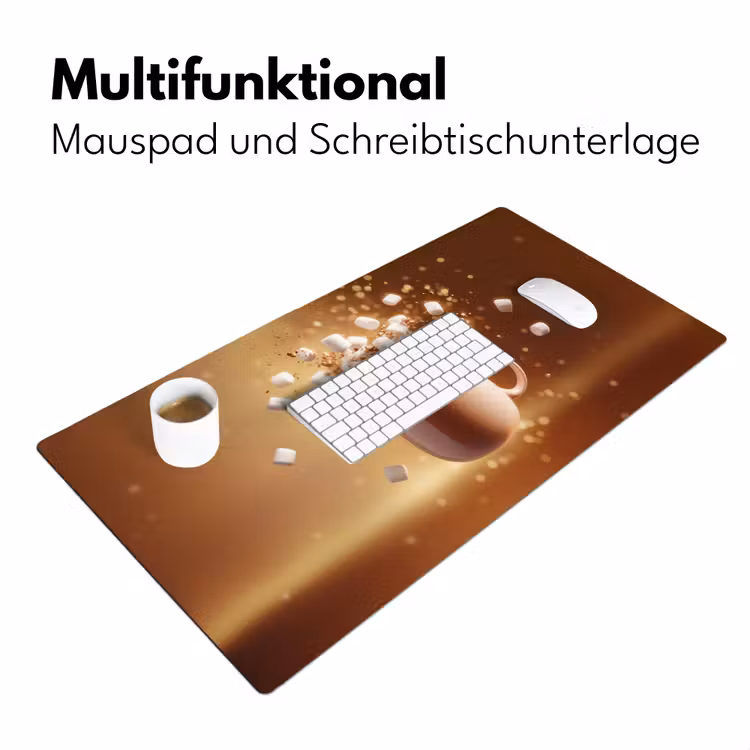 Chocomelk - Drinken - Warm - Bruin Muismat XXL klein -ysfeer4_duits