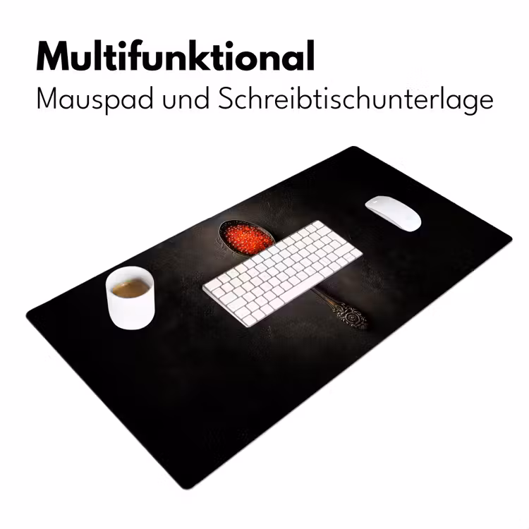 Zwart - Lepel - Caviar Muismat XXL klein -ysfeer4_duits