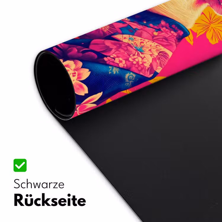 Varken - Bloemkroon - Kimono - Abstract Muismat XXL klein -ysfeer2_duits