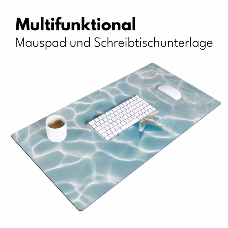 Zeesterren - Golvend water - Rustgevend Muismat XXL klein -ysfeer4_duits