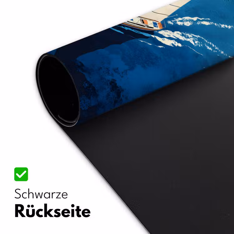 Zeilboot - Water - Abstract - Schaduw Muismat XXL klein -ysfeer2_duits
