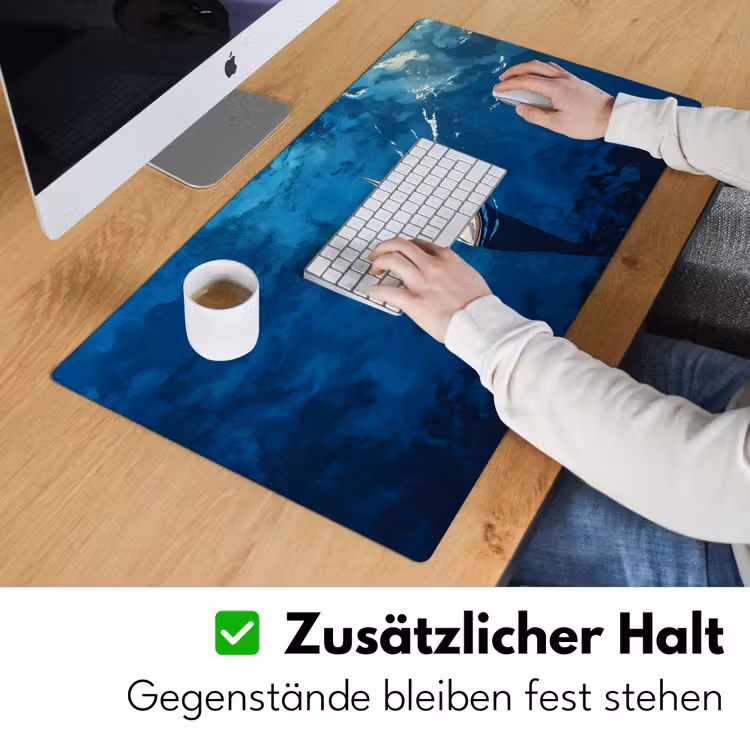 Zeilboot - Water - Abstract - Schaduw Muismat XXL klein -ysfeer3_duits