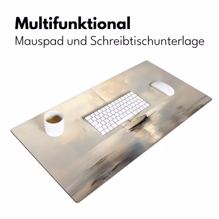 Zeilschip - Zee - Bewolkt Muismat XXL klein -ysfeer4_duits