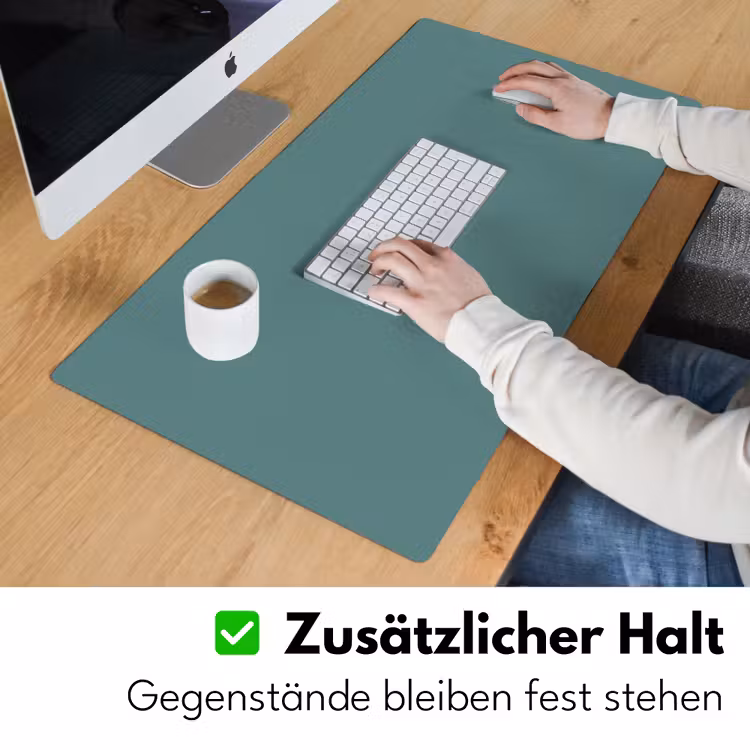 Serene - Teal - Blauw Muismat XXL klein 681 -ysfeer3_duits
