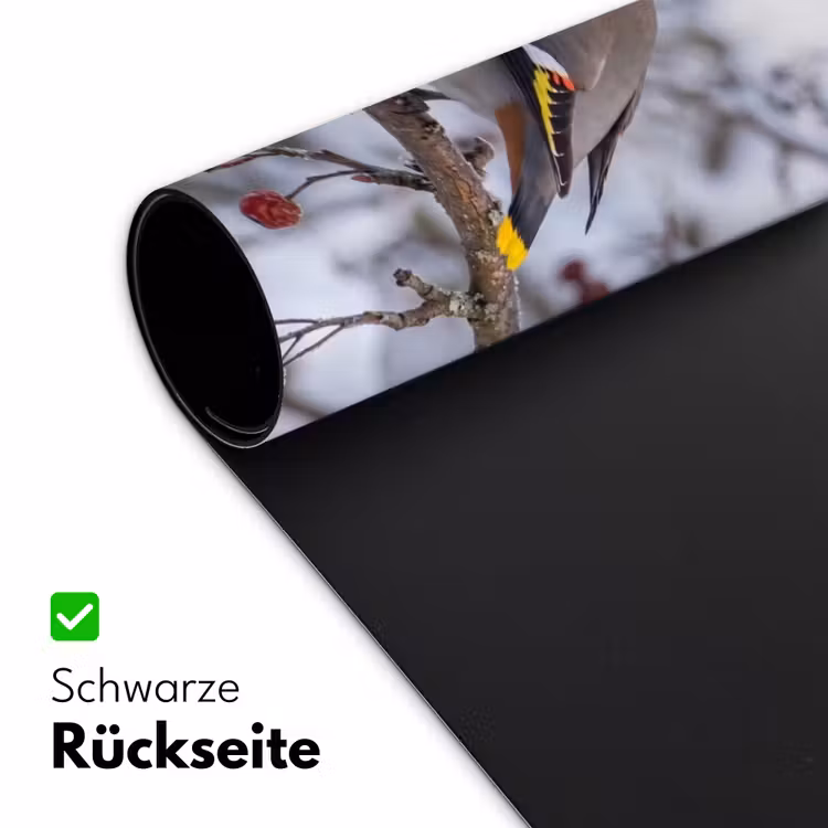 Pestvogel - Bessen - Winter - Natuur Muismat XXL klein -ysfeer2_duits