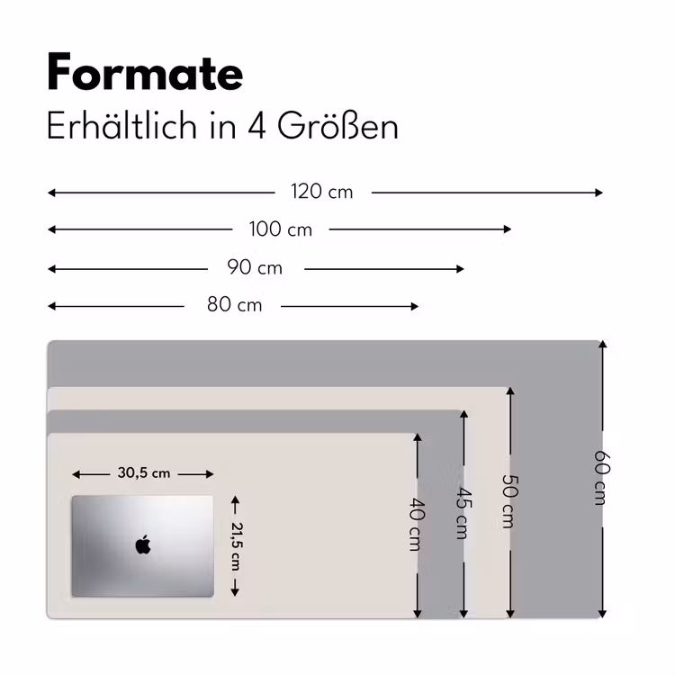 Silent - Sandstone - Grijs Muismat XXL klein 681 -ysfeer5_duits