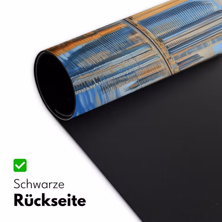 Skyline - Wolkenkrabbers - Water - Blauw Muismat XXL klein -ysfeer2_duits