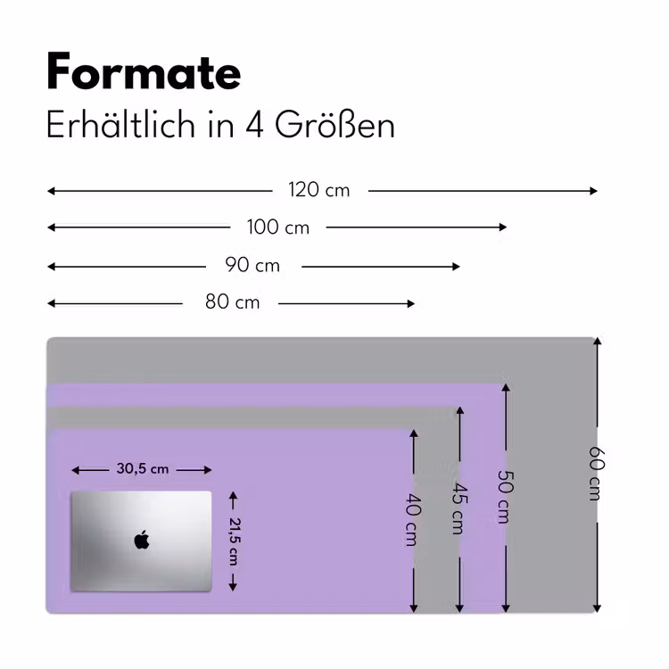 Soft - Lavender - Paars Muismat XXL klein 681 -ysfeer5_duits
