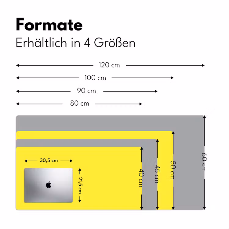 Soft - Custard - Geel Muismat XXL klein 681 -ysfeer5_duits