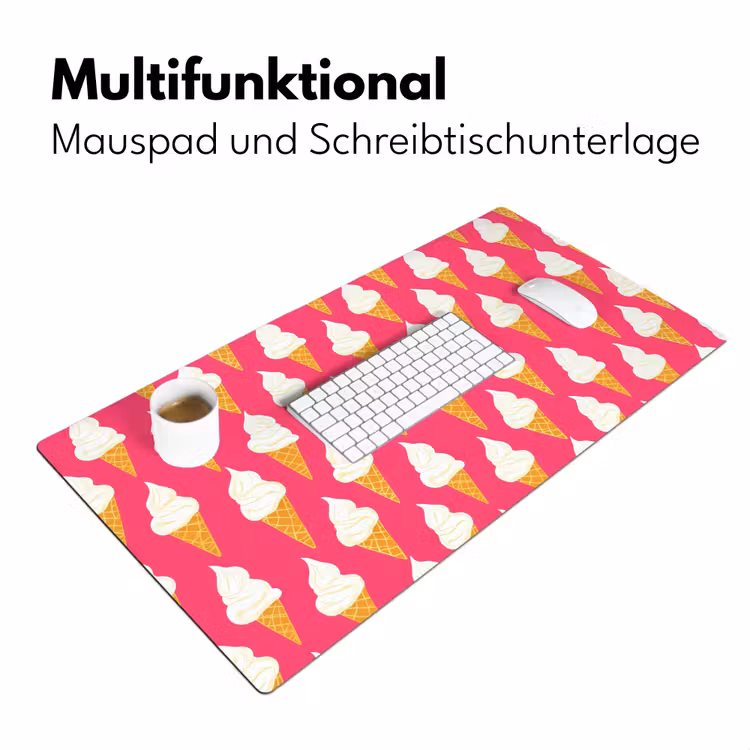 Softijs - Horentje - Roze Muismat XXL klein 681 -ysfeer4_duits