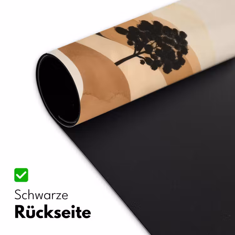 Zon - Heuvels - Boom - Abstract Muismat XXL klein -ysfeer2_duits