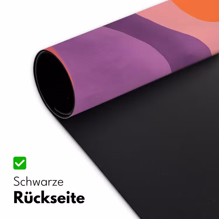 Zon - Heuvels - Paars - Abstract Muismat XXL klein -ysfeer2_duits