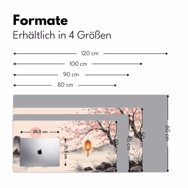 Zon - Japans - Traditioneel Muismat XXL klein -ysfeer5_duits