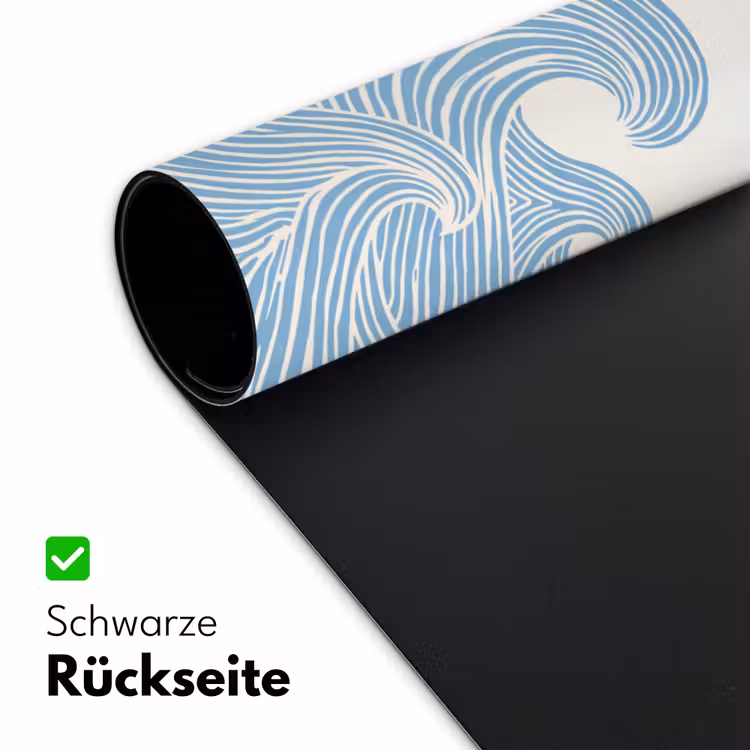Zon - Golven - Oceaan - Abstract - Rood Muismat XXL klein -ysfeer2_duits