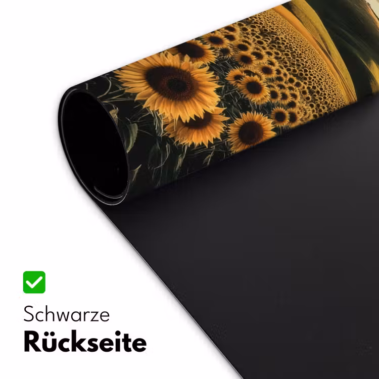 Zonnebloem - Veld - Windmolen Muismat XXL klein -ysfeer2_duits