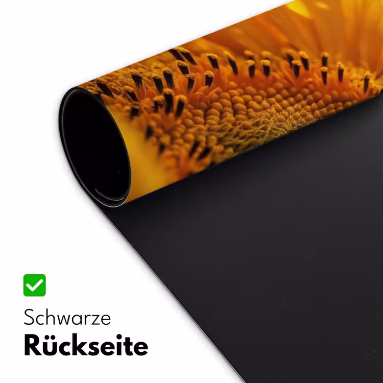 Zonnebloem - Dauwdruppels - Geel - Zonlicht Muismat XXL klein -ysfeer2_duits