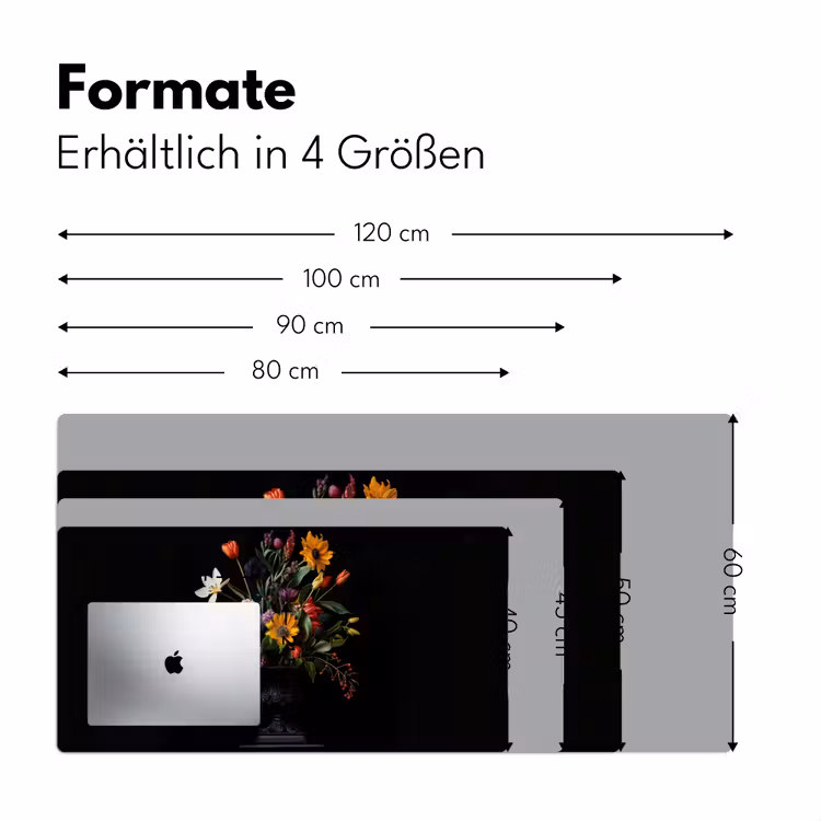 Zonnebloemen - Boeket - Kleurrijk Muismat XXL klein -ysfeer5_duits